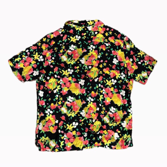All Saints Floral Short Sleeve Button Up Shirt - Picture 4 of 5
